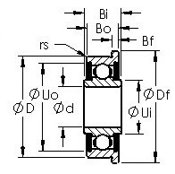 Bearing FRW6-2RS AST