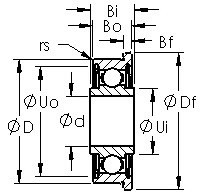 Bearing FRW4ZZ AST