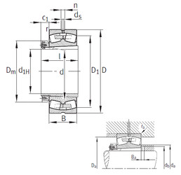 Bearing 239/670-B-K-MB+H39/670 FAG