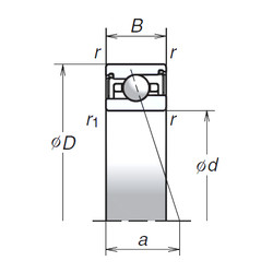 Bearing 75BNR29SV1V NSK