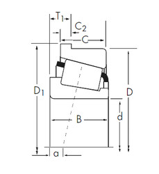 Bearing X32211M/Y32211RM Timken