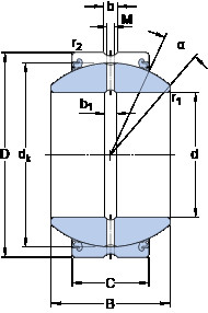 Bearing GEZH 204 ESX-2LS SKF