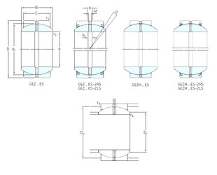 Bearing GEZH408ES SKF