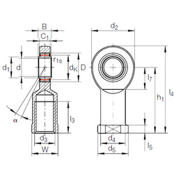 Bearing GIR 80 UK-2RS INA