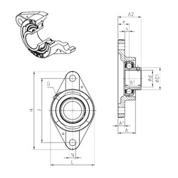 Bearing USFLE201 SNR