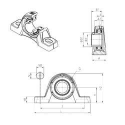 Bearing USPLE209 SNR