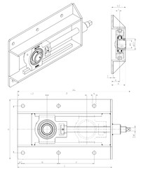 Bearing UST210+WB SNR