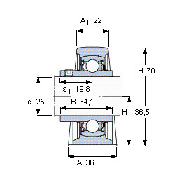 Bearing YAR 205-2FW/VA228 SKF