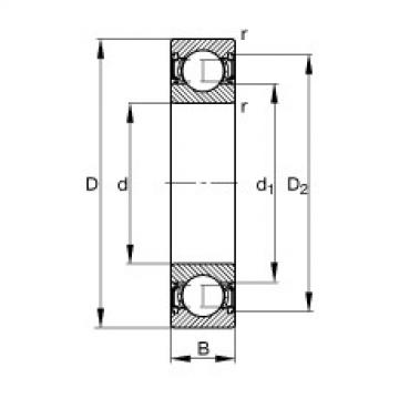 Bearing 61900-2RSR FAG