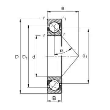 Bearing 71809-B-TVH FAG