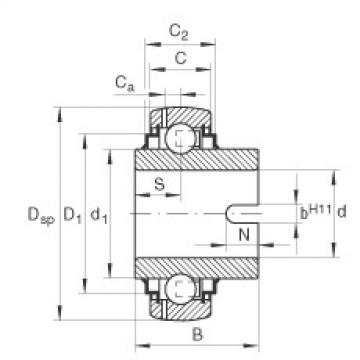 Bearing GLE20-KRR-B INA