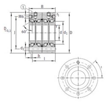 Bearing ZKLF40100-2RS-2AP INA