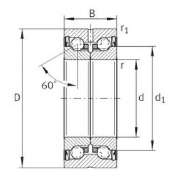 Bearing ZKLN0624-2RS INA