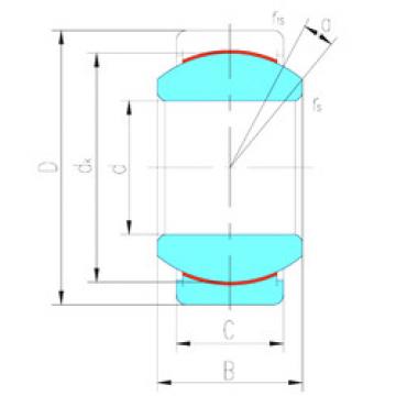 Bearing GEZ19ET-2RS LS