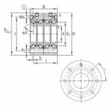 Bearing ZKLF50115-2RS-2AP INA